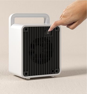 Mini aquecedor elétrico portátil PTC aquecimento rápido para escritório 900W fonte de energia