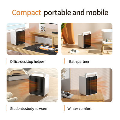 Espaço de escritório aquecedor elétrico ventilador controlado por aplicativo aquecedores domésticos portáteis PTC para inverno