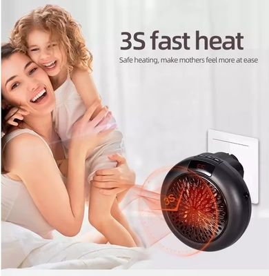 Display LED elétrico de 900W 3S Mini aquecedor cerâmico de aquecimento rápido com termostato ajustável