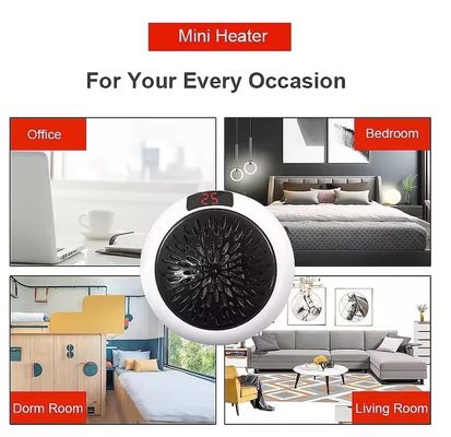 Caldeira portátil elétrica para uso doméstico para inverno interior 2024 Mini Plug-In Hot Fan Heater