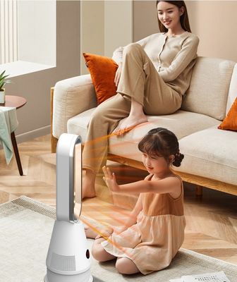 20 polegadas portátil de arrefecimento e aquecimento de ar ventilador sem lâmina purificador de ar 3,5kg ABS corpo PP