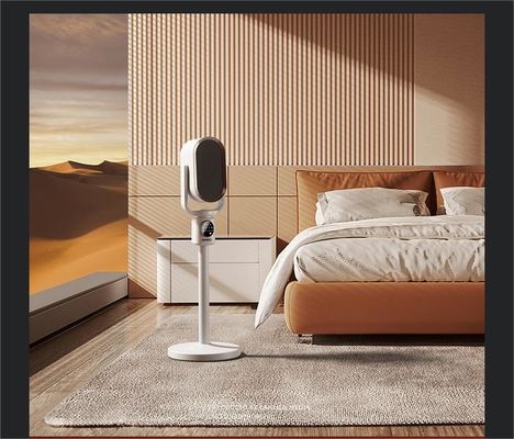 Aquecedor de mesa de pé com cabeça trêmula e controle remoto para fluxo de ar de inverno a verão