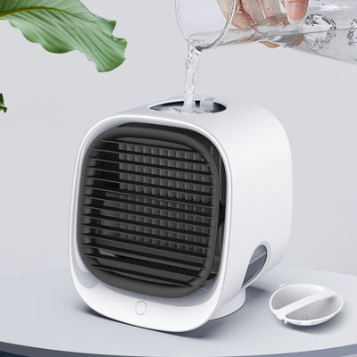 Mini-condicionador de ar móvel com ventilador elétrico refrigerado a água portátil de baixo ruído