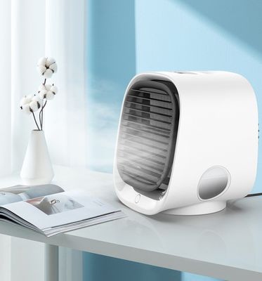 Mini Home Desktop Air Cooler com ventoinha de refrigeração por água e portátil