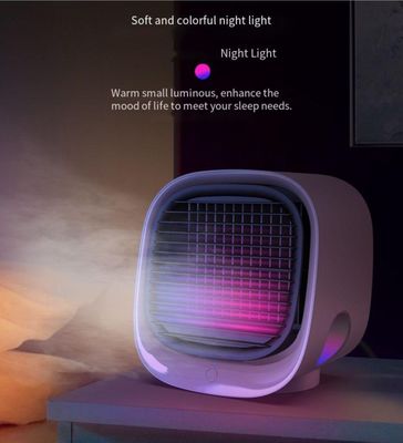 Mini Personal Air Cooler com refrigeração de mesa apenas USB e logotipo de impressão de tela de seda