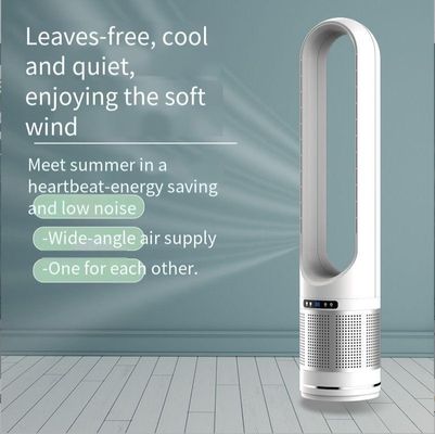 Smart Home Standing ventilador de refrigeração de ar elétrico com grande design vertical sem lâmina 50 polegadas
