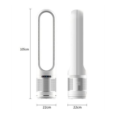 Ventilador sem lâmina de 50 polegadas Ventilador de torre de circulação de ar para purificação segura e inteligente