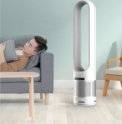 Ventilador sem lâmina de 50 polegadas Ventilador de torre de circulação de ar para purificação segura e inteligente
