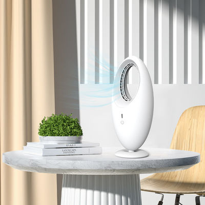 Ventilador de mesa elétrico portátil Mini USB recarregável Ventilador de mesa sem lâmina ABS Ventilador de torre de PC