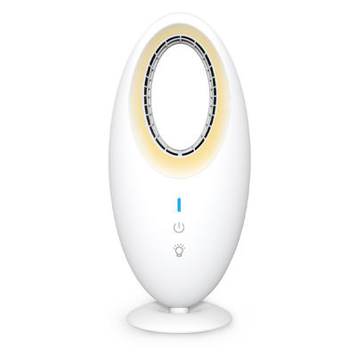 Ventilador de mesa elétrico portátil Mini USB recarregável Ventilador de mesa sem lâmina ABS Ventilador de torre de PC