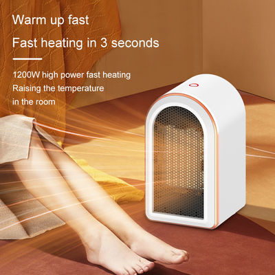 Inglês Língua de Operação Desktop Aquecedor de Sala Elétrico 1200W PTC Aquecedor de Ventilador Portátil