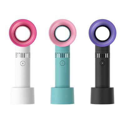 Ventilador portátil de carregamento USB para secador de cabelo de cílios enxertado em branco azul preto