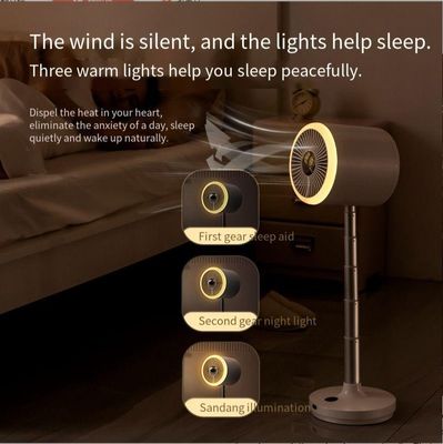 Fonte de alimentação usb Recarregável Ventilador de piso com Ventilador de mesa de escritório leve