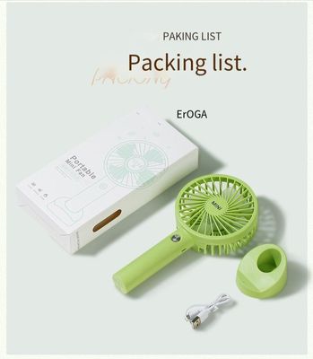 1200mAh USB Fan Mini recarregável Ventilador portátil portátil e potente