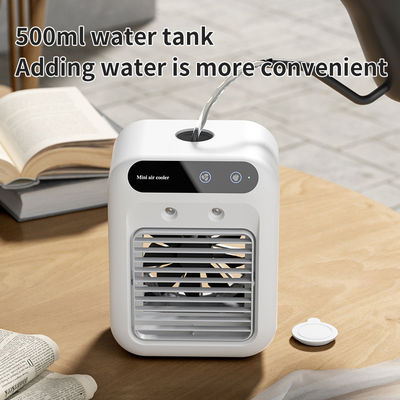 Mini ventilador de ar condicionado de escritório com refrigeração por água e luz noturna Peso líquido 700g