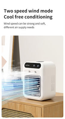 Mini ventilador de ar condicionado de escritório com refrigeração por água e luz noturna Peso líquido 700g
