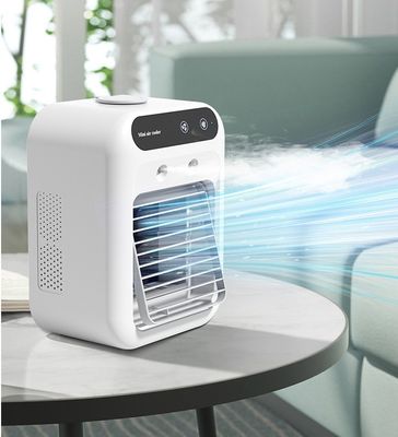 Peso líquido 700 g Ventilador portátil de refrigeração por ar de mesa com umidificador e alimentação por USB 5V