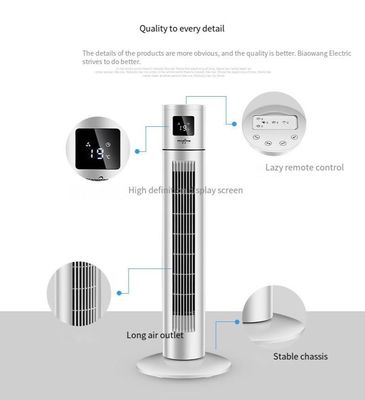 Ventilador de torre giratória elétrico de 3 velocidades para arrefecimento de ar silencioso e silencioso em salas grandes
