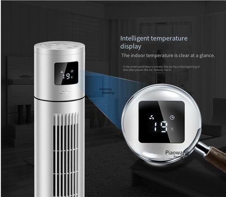 Ventilador de torre vertical para uso doméstico com design sem folhas e função de ajuste de temporizador de 1 a 12 horas