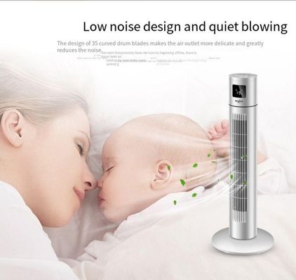 Ventilador de torre vertical para uso doméstico com design sem folhas e função de ajuste de temporizador de 1 a 12 horas