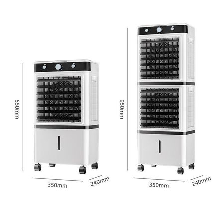 Controle digital portátil 14L grande tanque de água refrigerador de ar evaporativo para espaços internos