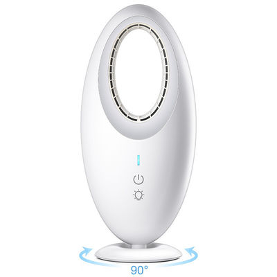 Inglês Língua de Operação Mini USB Carregamento Desktop Light Night Fan com 4000mAh Bateria