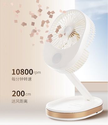 Logotipo personalizado Ventilador dobrável portátil pequeno para carregamento de escritório doméstico ao ar livre