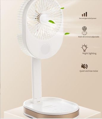 Logotipo personalizado Ventilador dobrável portátil pequeno para carregamento de escritório doméstico ao ar livre