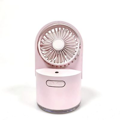2 em 1 Mini Fan Humidificador Ventilador portátil com função USB recarregável