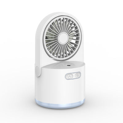 2 em 1 Mini Fan Humidificador Ventilador portátil com função USB recarregável