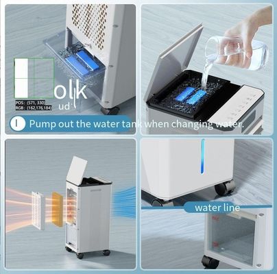Impressão de telhas de seda de uso doméstico ventilador de refrigeração de pulverização ventilador de ar condicionado refrigerado a água