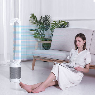 Ventilador de torre silencioso de 42 polegadas com controle remoto e purificador de ar Hepa sem lâminas