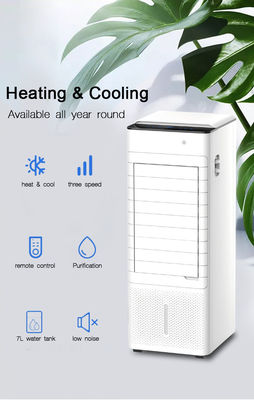 Refrigerador de ar de água por evaporação com controle remoto e ecrã táctil