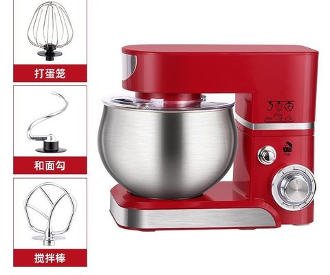 Mixer multifuncional de suporte de cozinha de 5L com ajuste de 6 velocidades e função de velocidade variável