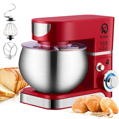 Mixer multifuncional de suporte de cozinha de 5L com ajuste de 6 velocidades e função de velocidade variável