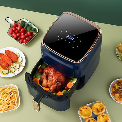 Frigorífico de ar com ecrã táctil digital Frigorífico sem óleo Forno de 6L para fritar alimentos na cozinha