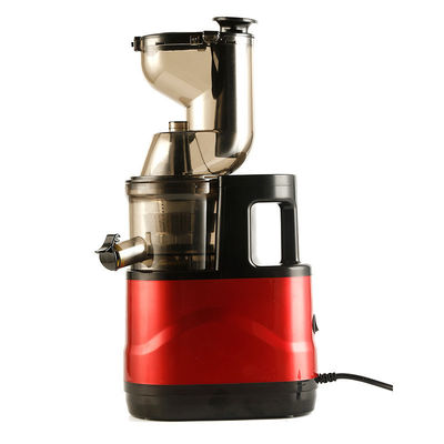 Máquina de extração de frutas de liquidificador elétrico vermelho 500W Prensa a frio Professional Slow Juicer