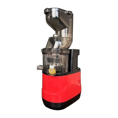 Máquina de extração de frutas de liquidificador elétrico vermelho 500W Prensa a frio Professional Slow Juicer