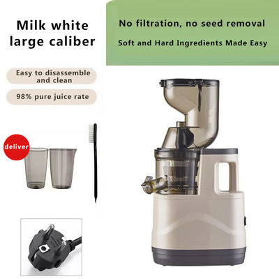 Máquina de extração de frutas de liquidificador elétrico vermelho 500W Prensa a frio Professional Slow Juicer