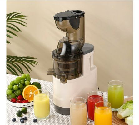 Máquina de extração de frutas de liquidificador elétrico vermelho 500W Prensa a frio Professional Slow Juicer
