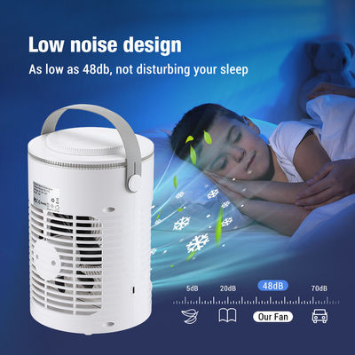 NO APP-controlada Portable Desktop Evaporative Air Cooler com 7 cores de luz e tempo