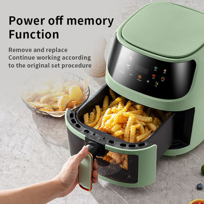 1350W Grande Forno Visível Profundo 8L Fritas Aéreas Sem Óleo Superfície de Cozinha Não Adesiva