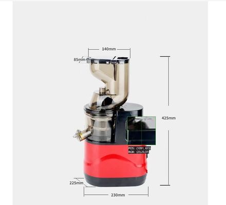 Fonte de energia elétrica Máquina de suco lento de aço inoxidável de boca grande