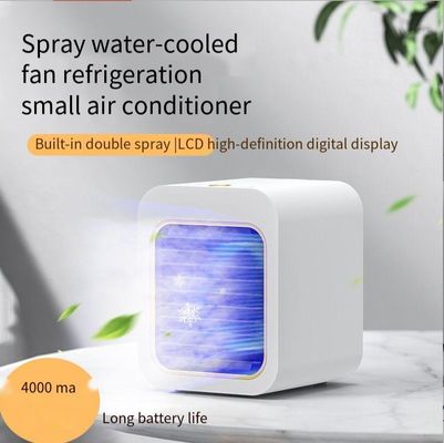 16*13*14.5cm 4000mAh Mini ventilador recarregável de ar condicionado Ventilador de arrefecimento de mesa portátil