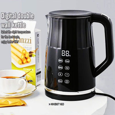 Caldeira elétrica 2200W Caldeira de aço inoxidável para controlo preciso da temperatura