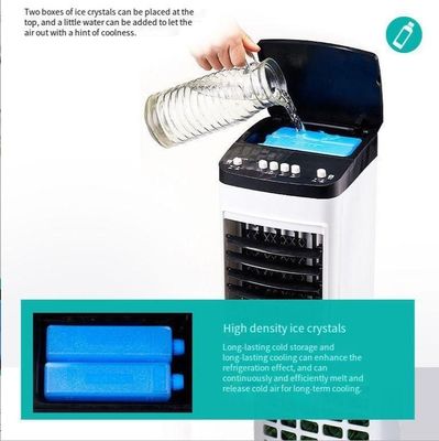 Refrigerador de ar evaporativo portátil para interiores e exteriores com tanque de água de 5 litros para resfriamento de quarto