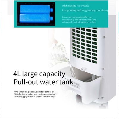 Refrigerador de ar evaporativo portátil para interiores e exteriores com tanque de água de 5 litros para resfriamento de quarto