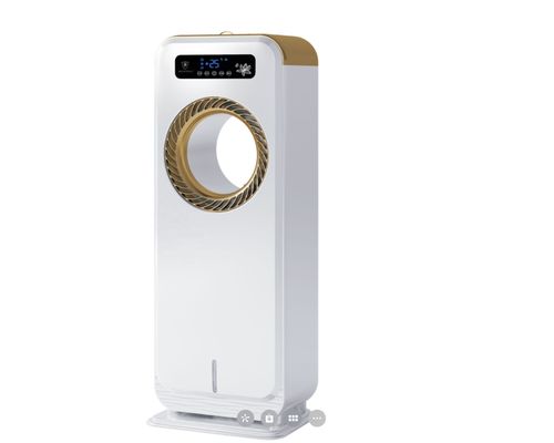 Ar condicionado de água móvel pessoal com controle remoto e ventilador de pulverização de névoa sem folhas