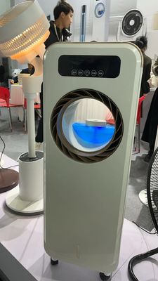 Ventilador de névoa sem lâmina com filtro de poeira lavável desmontável e controle táctil