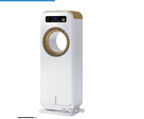 Ventilador de piso elétrico com umidificador e resfriamento por água